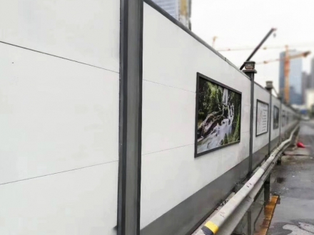 H鋼廣告牌，新型圍板  